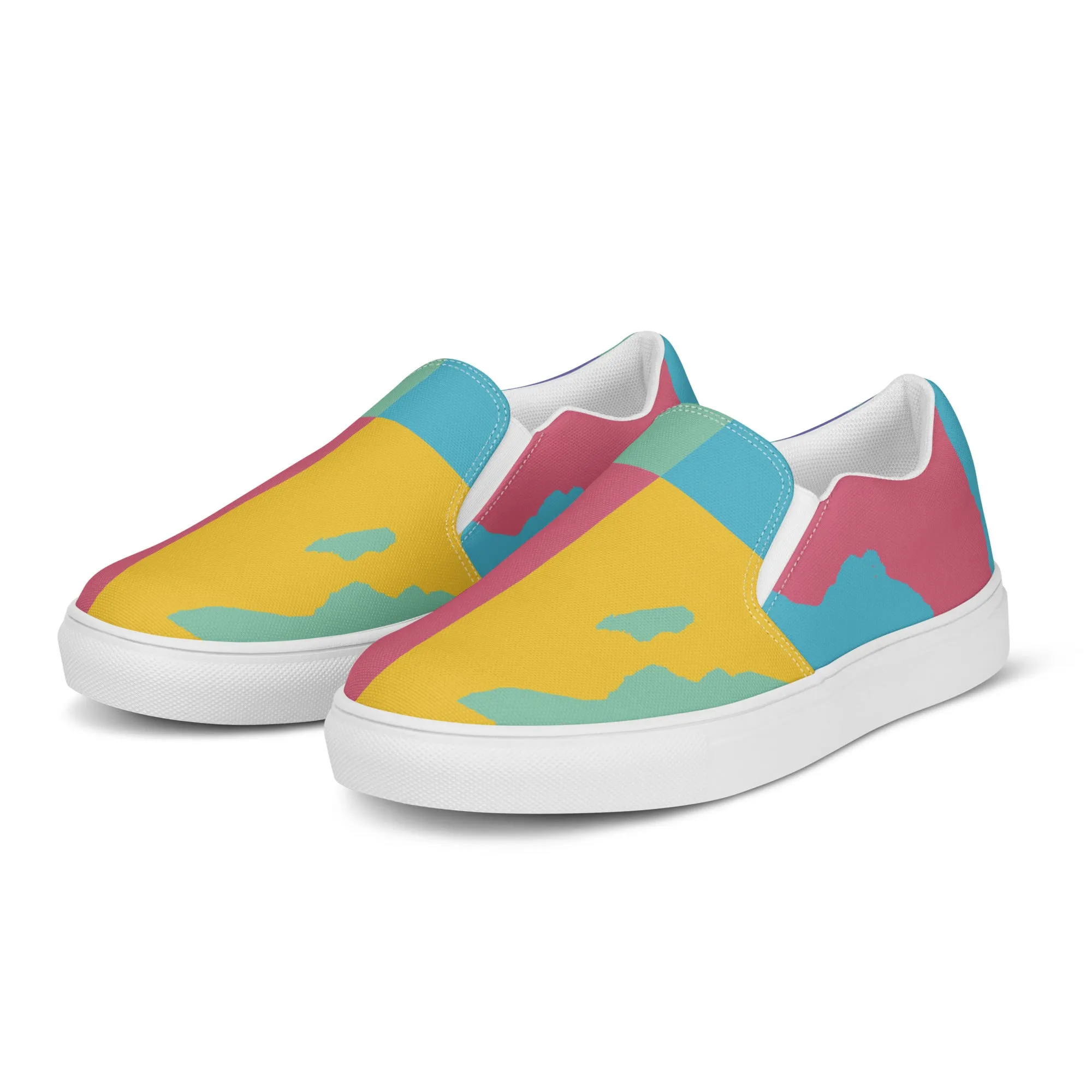 AFRICA WARHOL Men’s Slip-On Canvas Shoes (Retro)