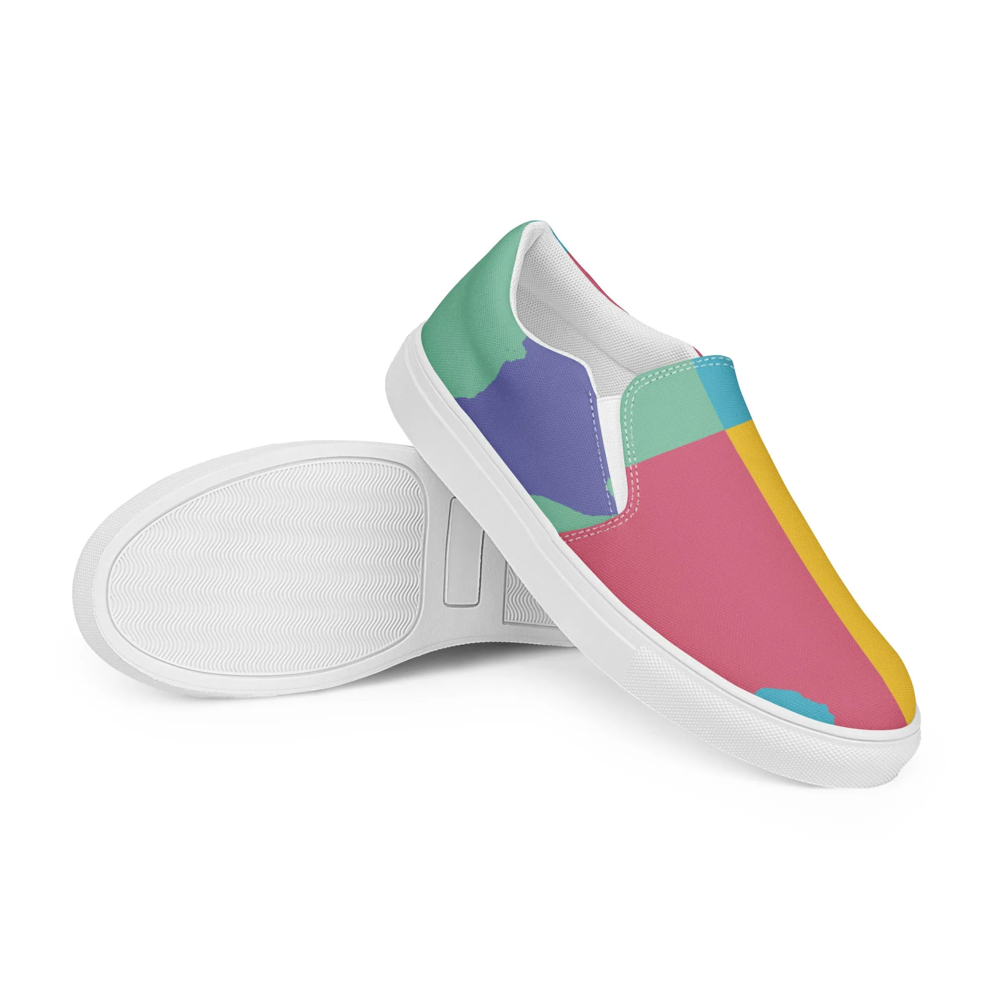 AFRICA WARHOL Men’s Slip-On Canvas Shoes (Retro)