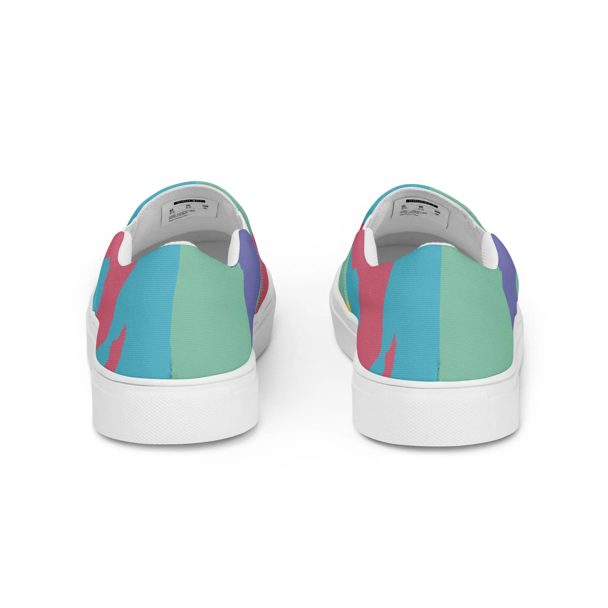 AFRICA WARHOL Men’s Slip-On Canvas Shoes (Retro)