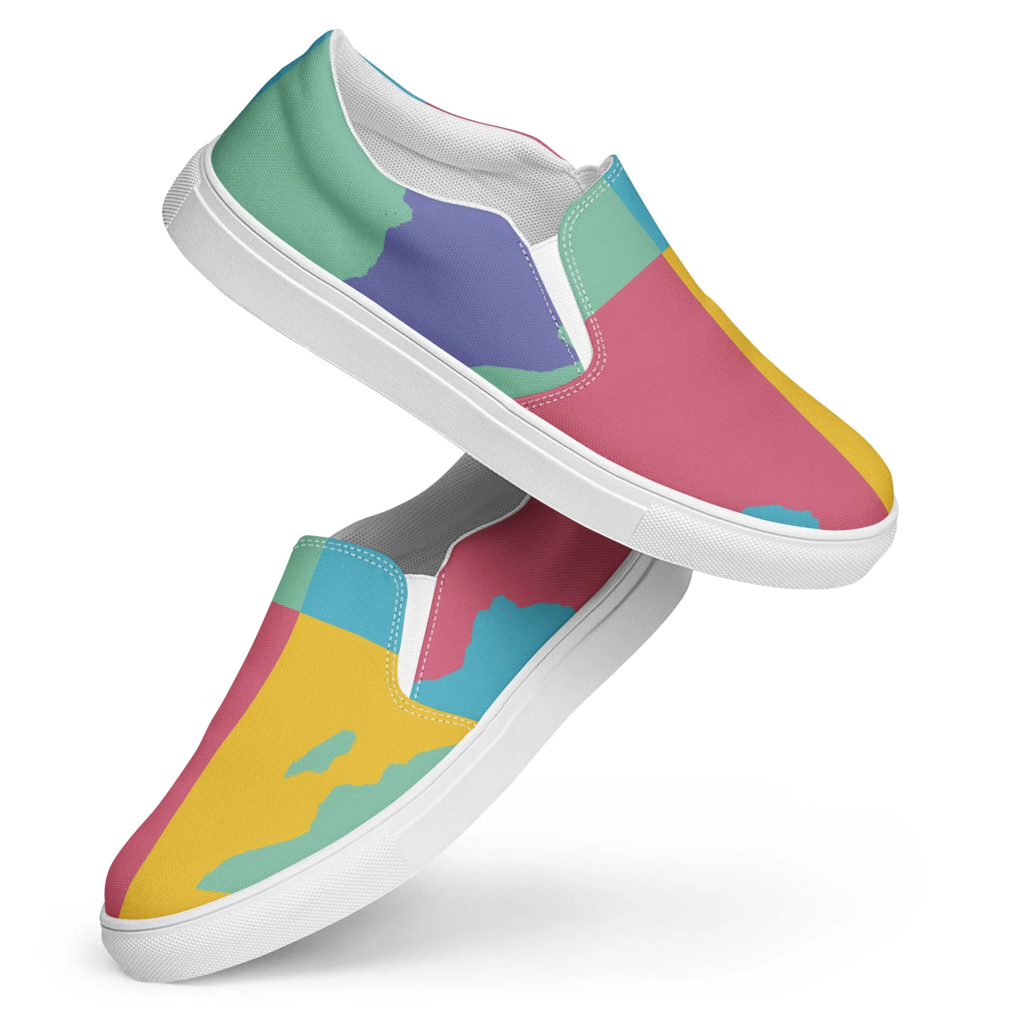 AFRICA WARHOL Men’s Slip-On Canvas Shoes (Retro)