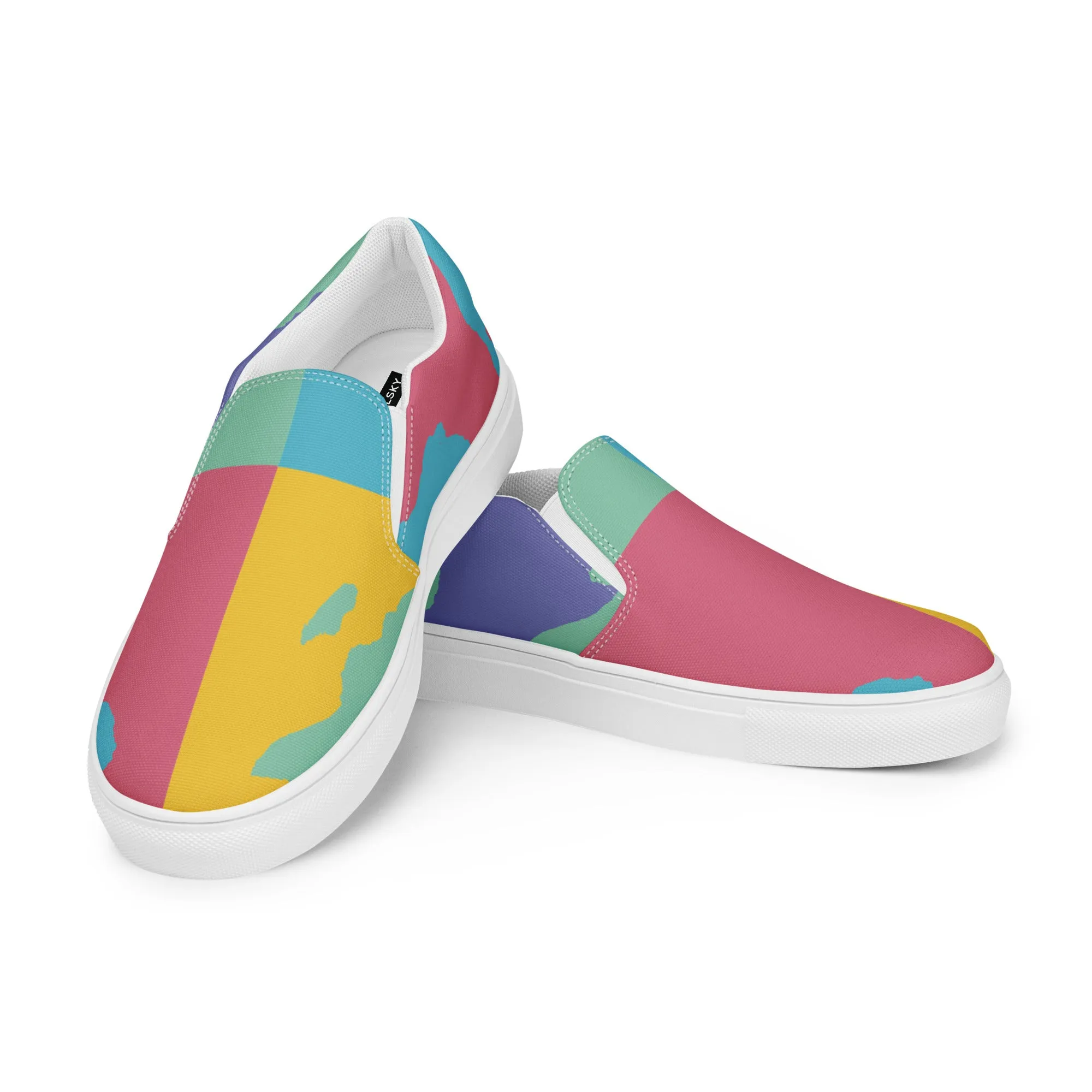 AFRICA WARHOL Men’s Slip-On Canvas Shoes (Retro)