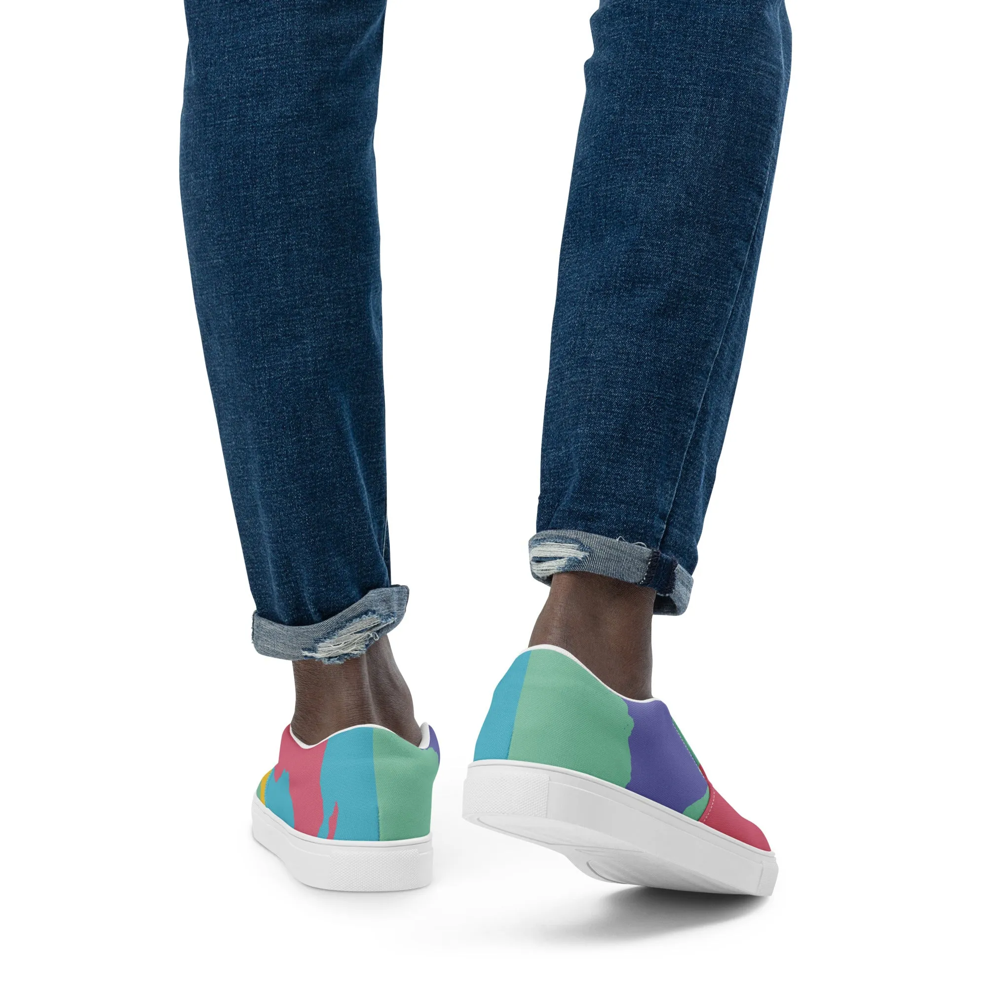 AFRICA WARHOL Men’s Slip-On Canvas Shoes (Retro)