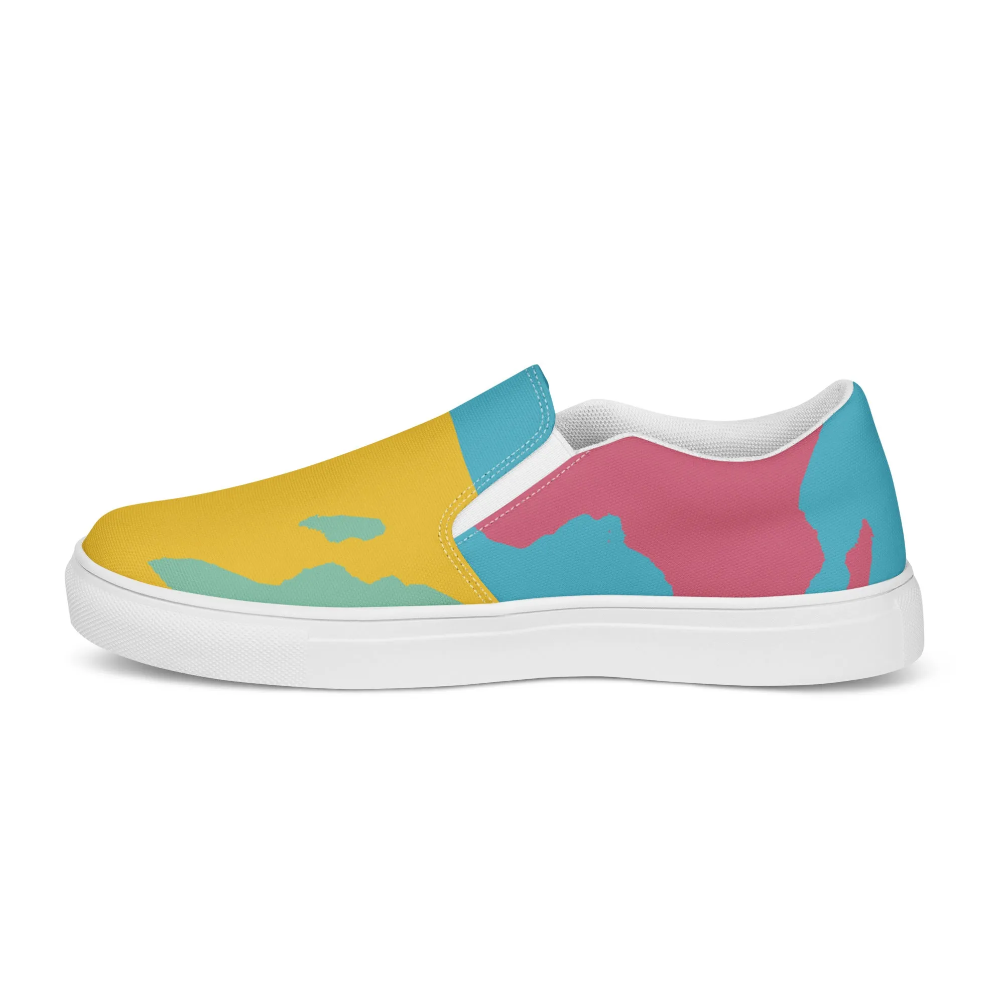 AFRICA WARHOL Women’s Slip-On Canvas Shoes (Retro)