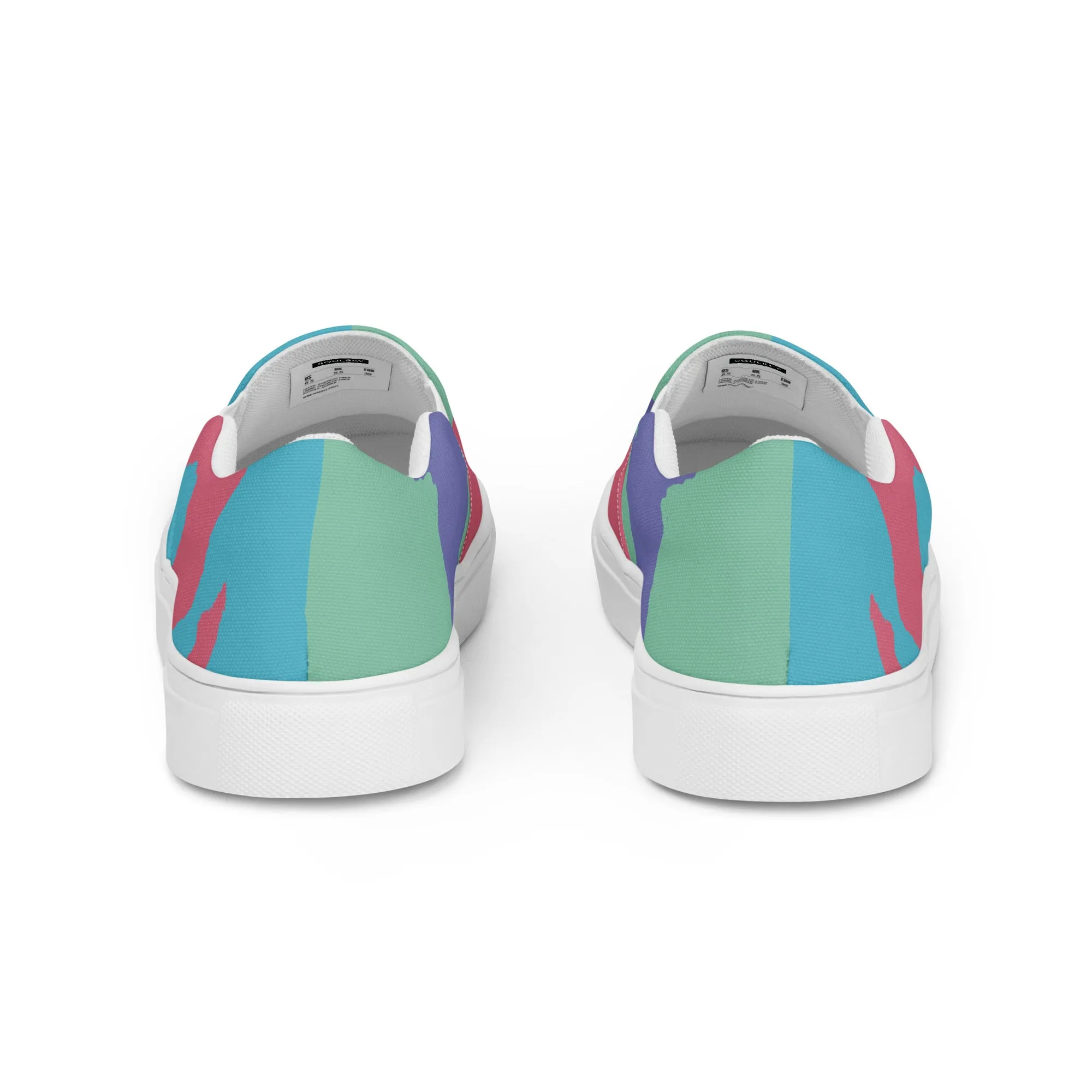 AFRICA WARHOL Women’s Slip-On Canvas Shoes (Retro)