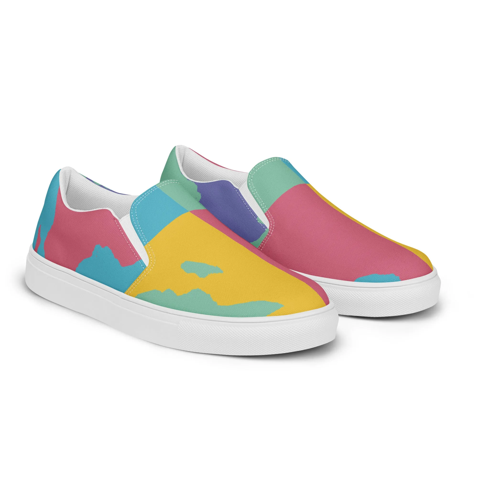 AFRICA WARHOL Women’s Slip-On Canvas Shoes (Retro)