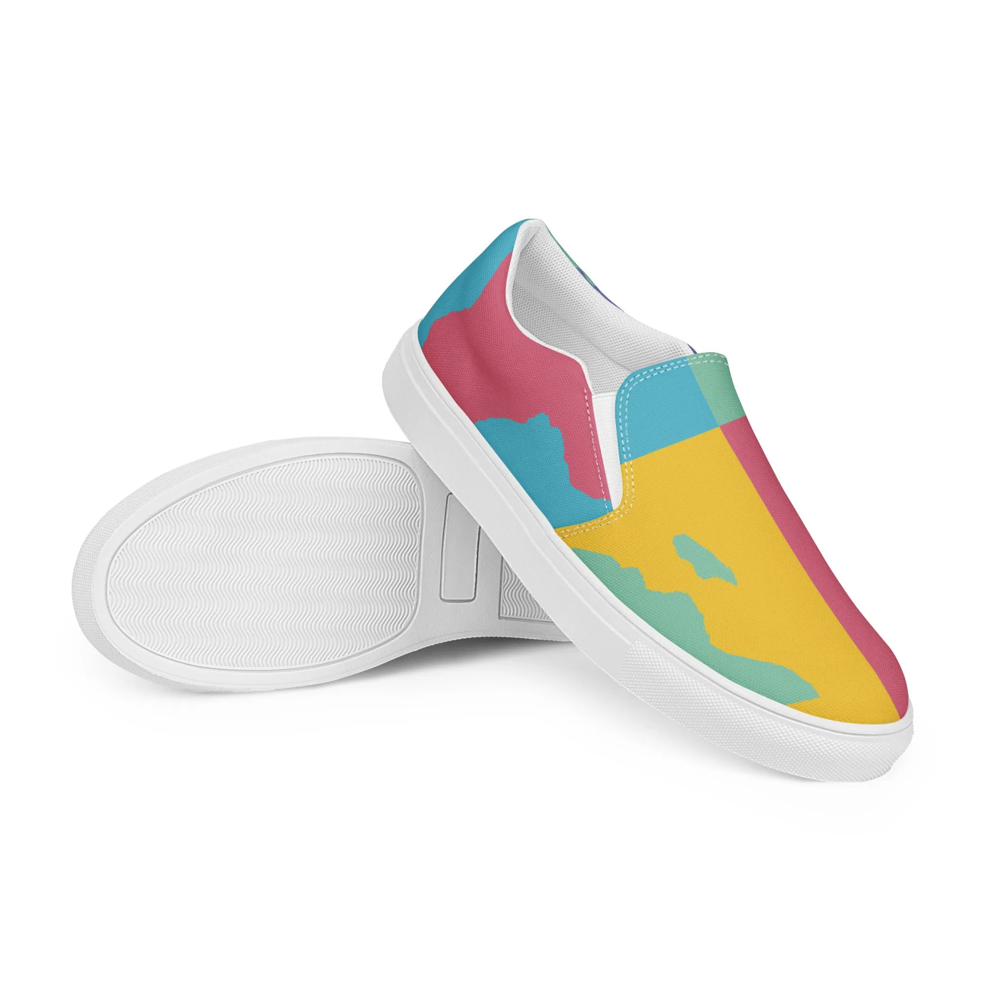 AFRICA WARHOL Women’s Slip-On Canvas Shoes (Retro)