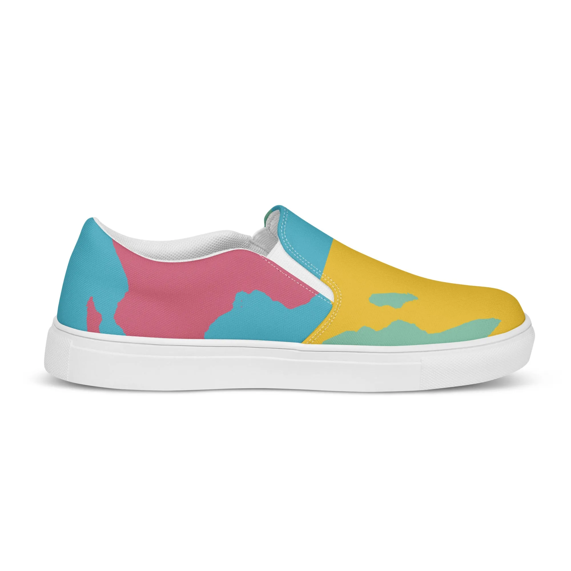 AFRICA WARHOL Women’s Slip-On Canvas Shoes (Retro)
