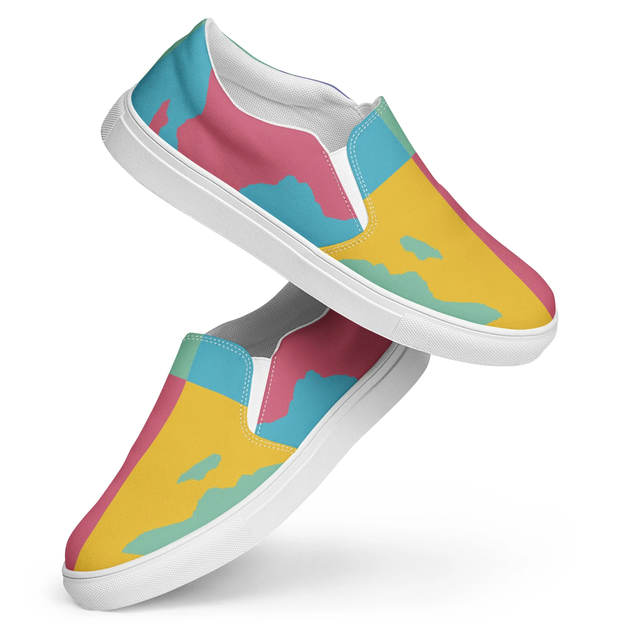 AFRICA WARHOL Women’s Slip-On Canvas Shoes (Retro)