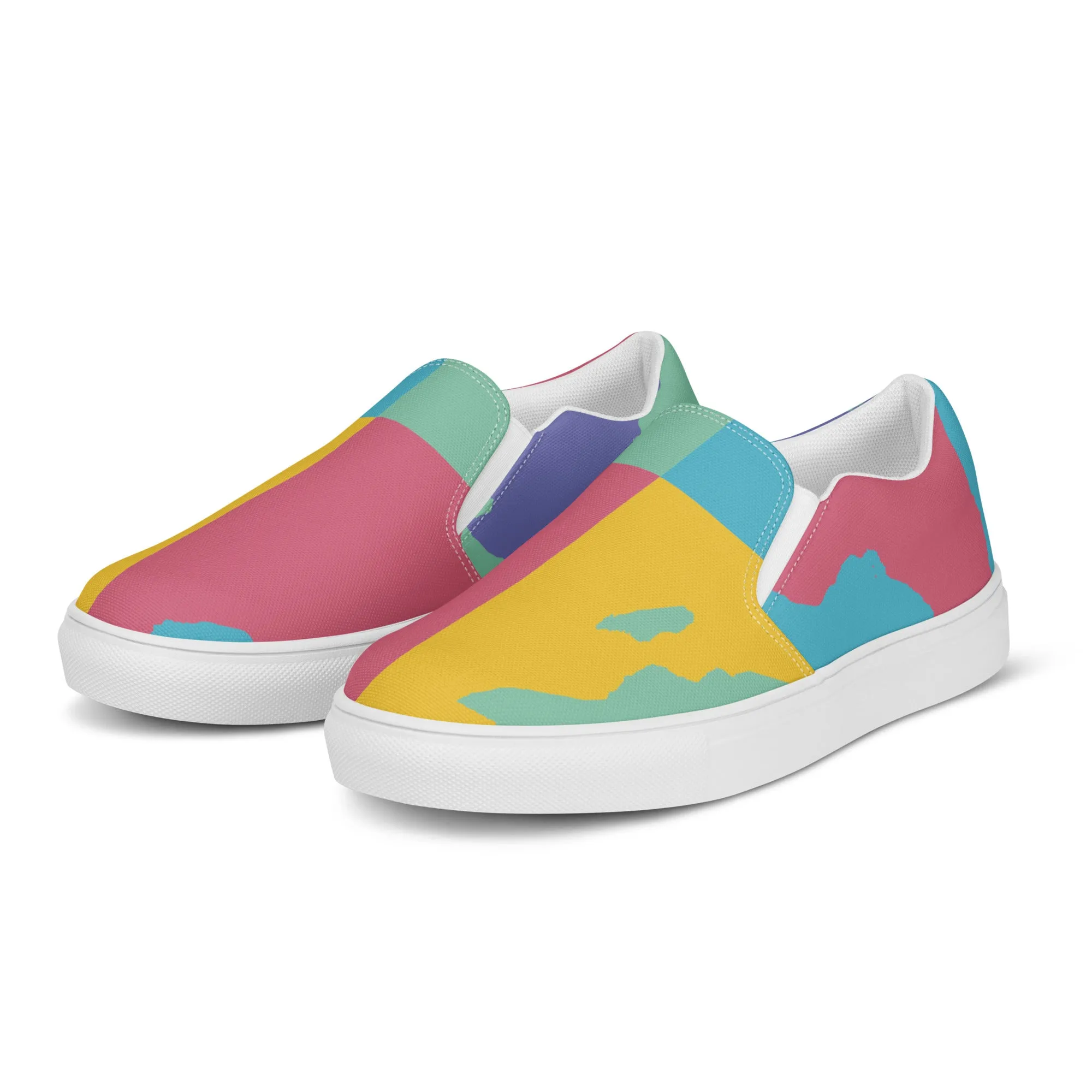 AFRICA WARHOL Women’s Slip-On Canvas Shoes (Retro)