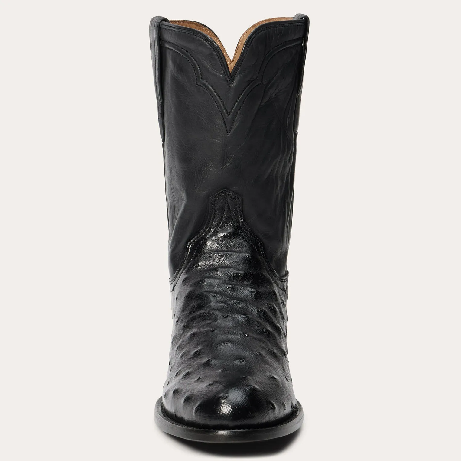 Austin Ostrich Roper Boots