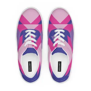 BE BRAVE Women’s Lace-Up Canvas Shoes (Pink)