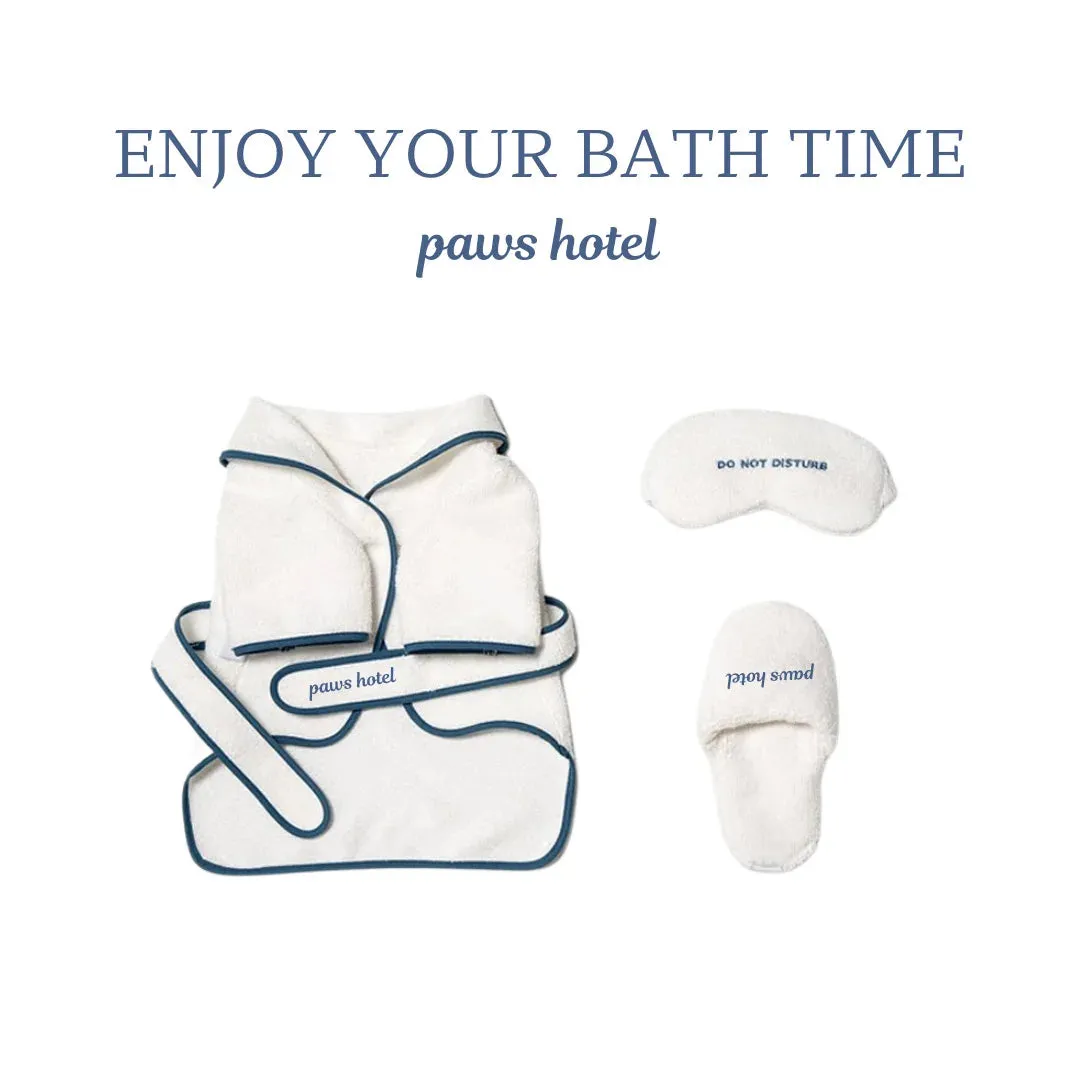 [Best for IG TT] Pawtel Deluxe Set Hotel Style Pet Clothes Slippers Eye Mask