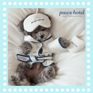 [Best for IG TT] Pawtel Deluxe Set Hotel Style Pet Clothes Slippers Eye Mask