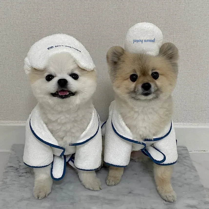 [Best for IG TT] Pawtel Deluxe Set Hotel Style Pet Clothes Slippers Eye Mask