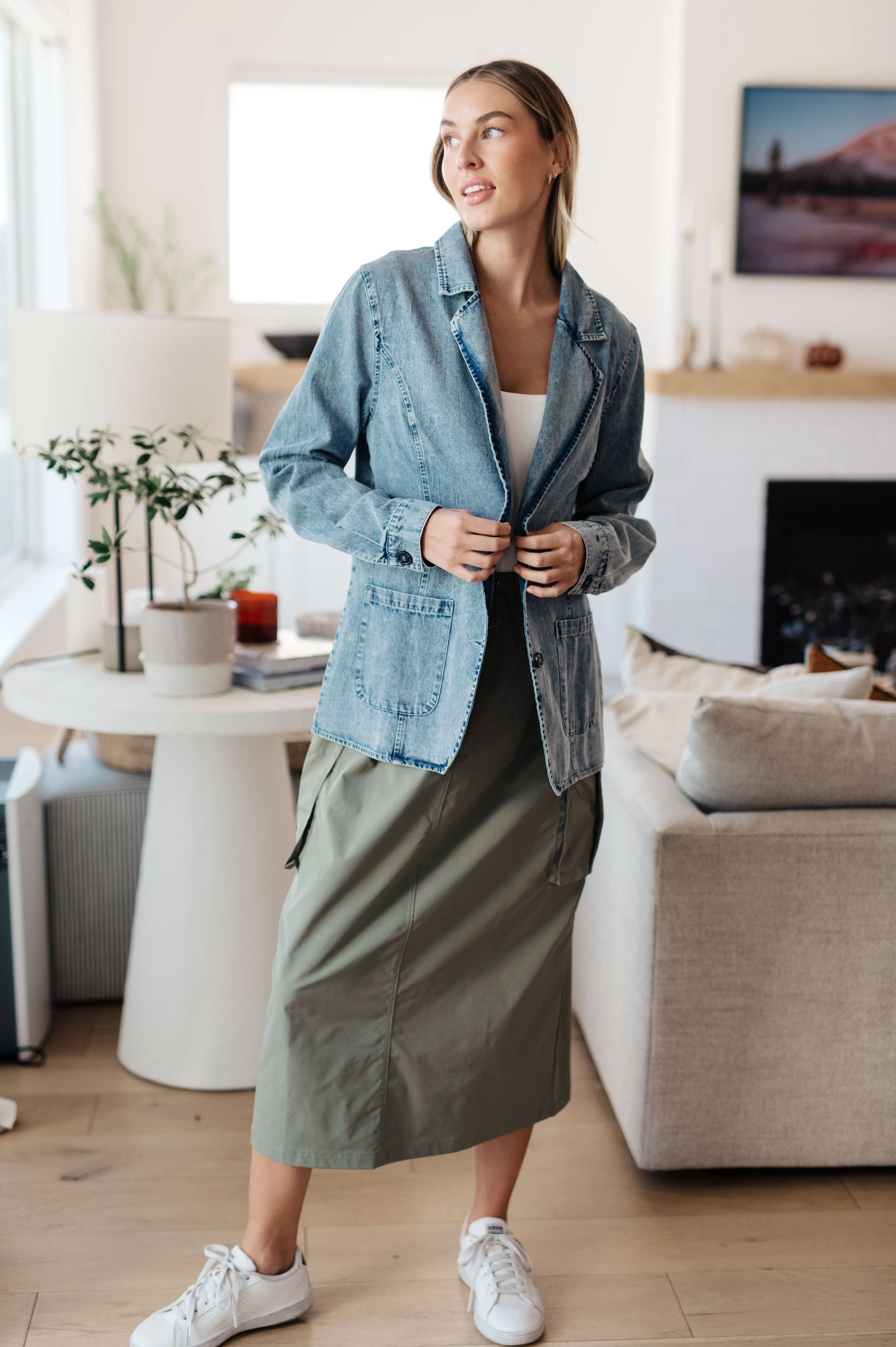 Business Brunch Denim Blazer - 10/19/2023