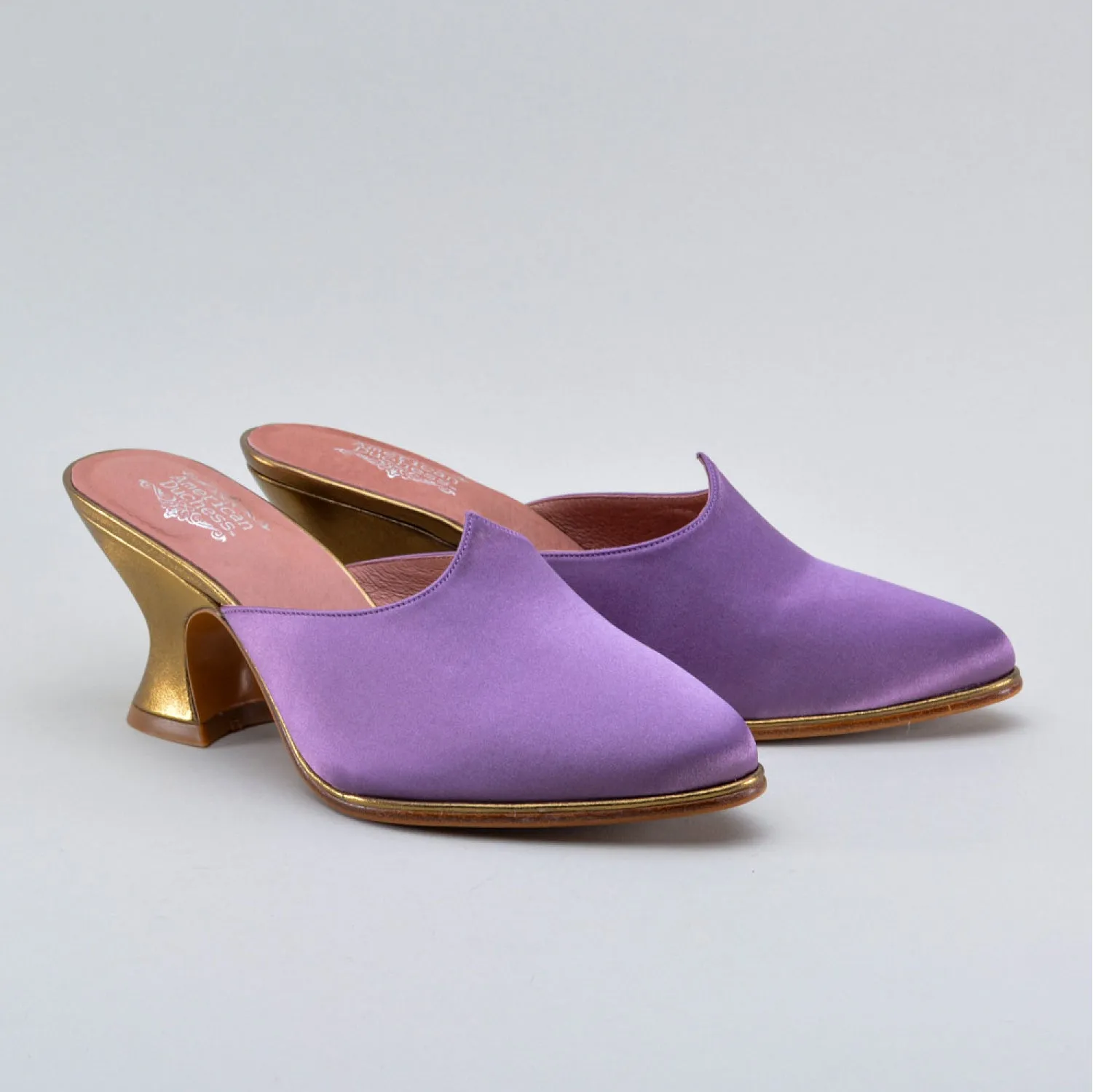 Charlotte Women's 18th Century Mules (Dusty Purple)