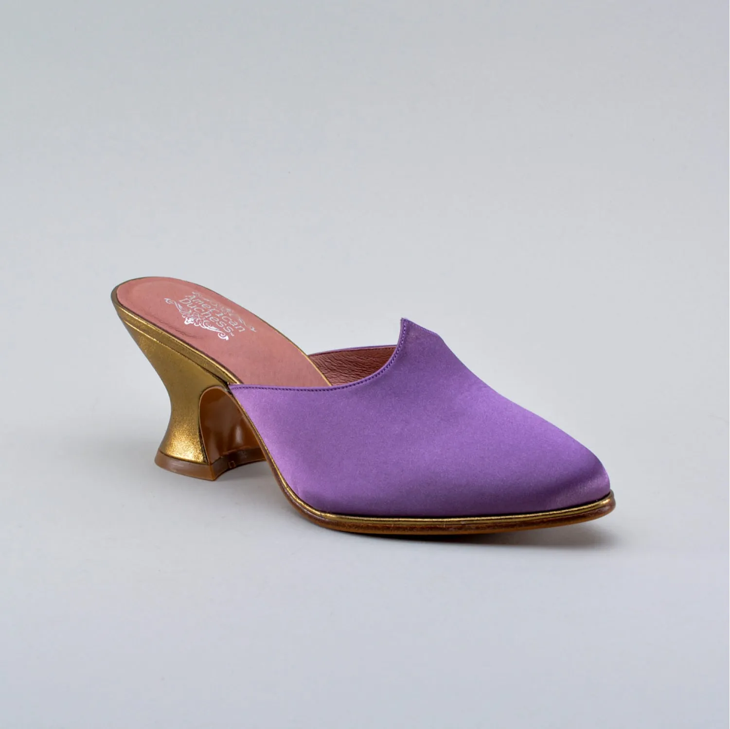 Charlotte Women's 18th Century Mules (Dusty Purple)