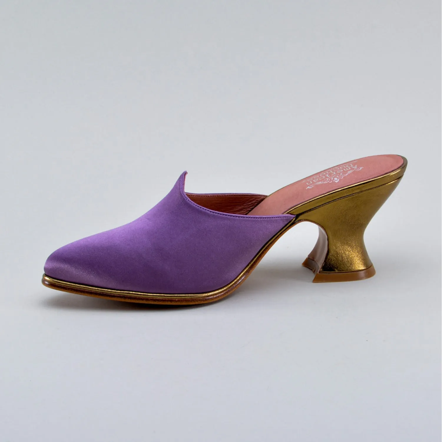 Charlotte Women's 18th Century Mules (Dusty Purple)