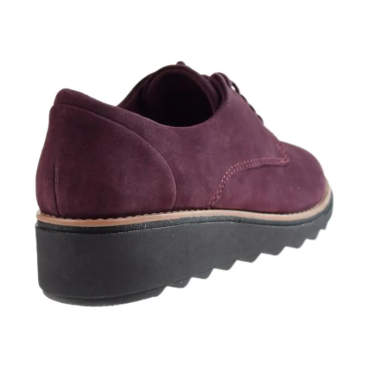 Clarks Sharon Noel Women's Shoes Burgundy Nubuck