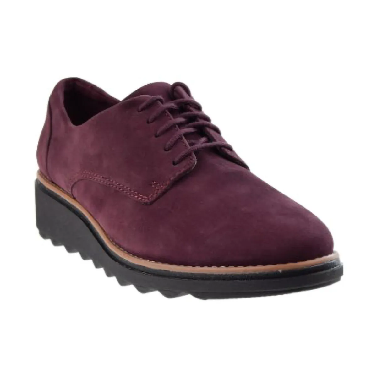 Clarks Sharon Noel Women's Shoes Burgundy Nubuck