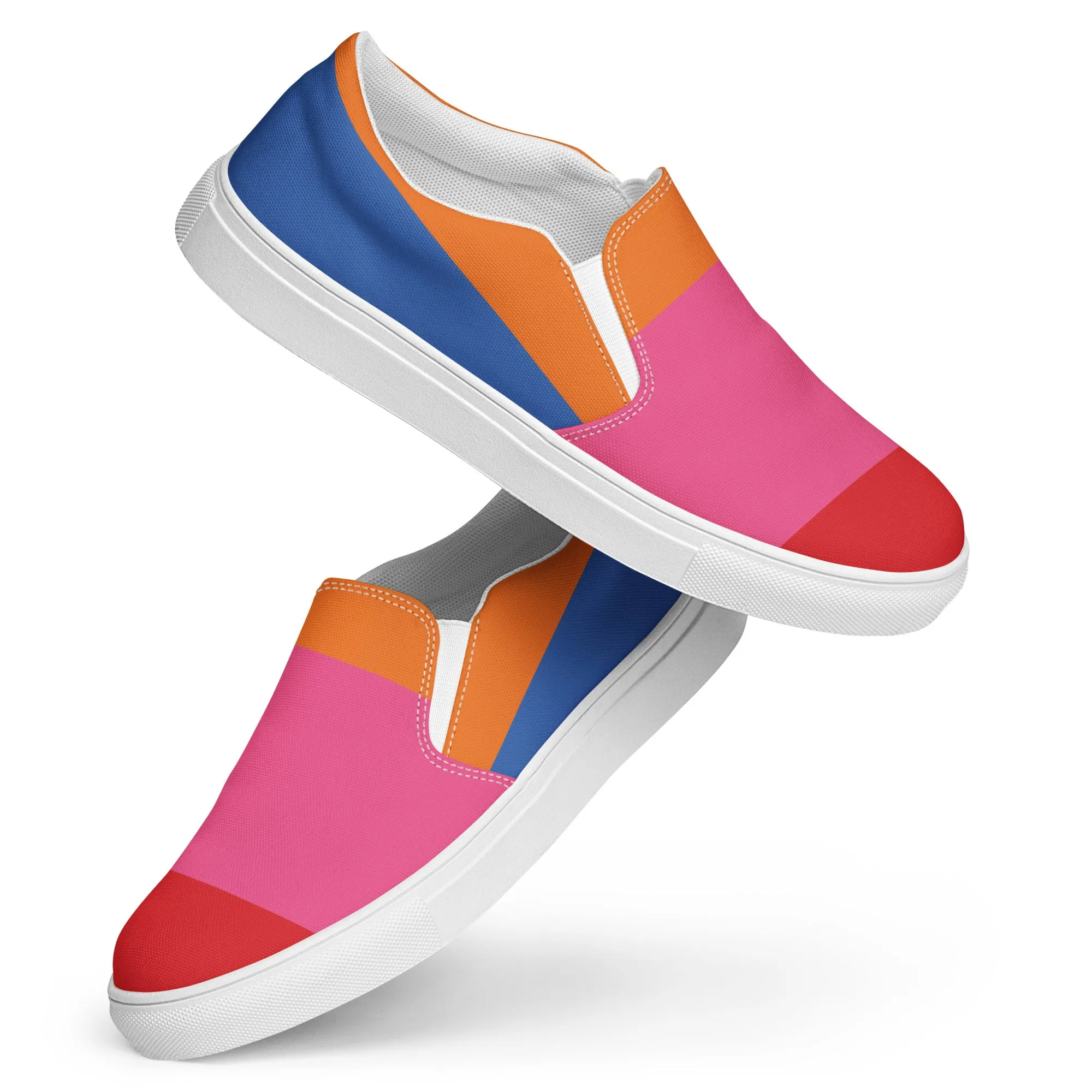 COLORFUL Men’s Slip-On Canvas Shoes (80's VIbe)