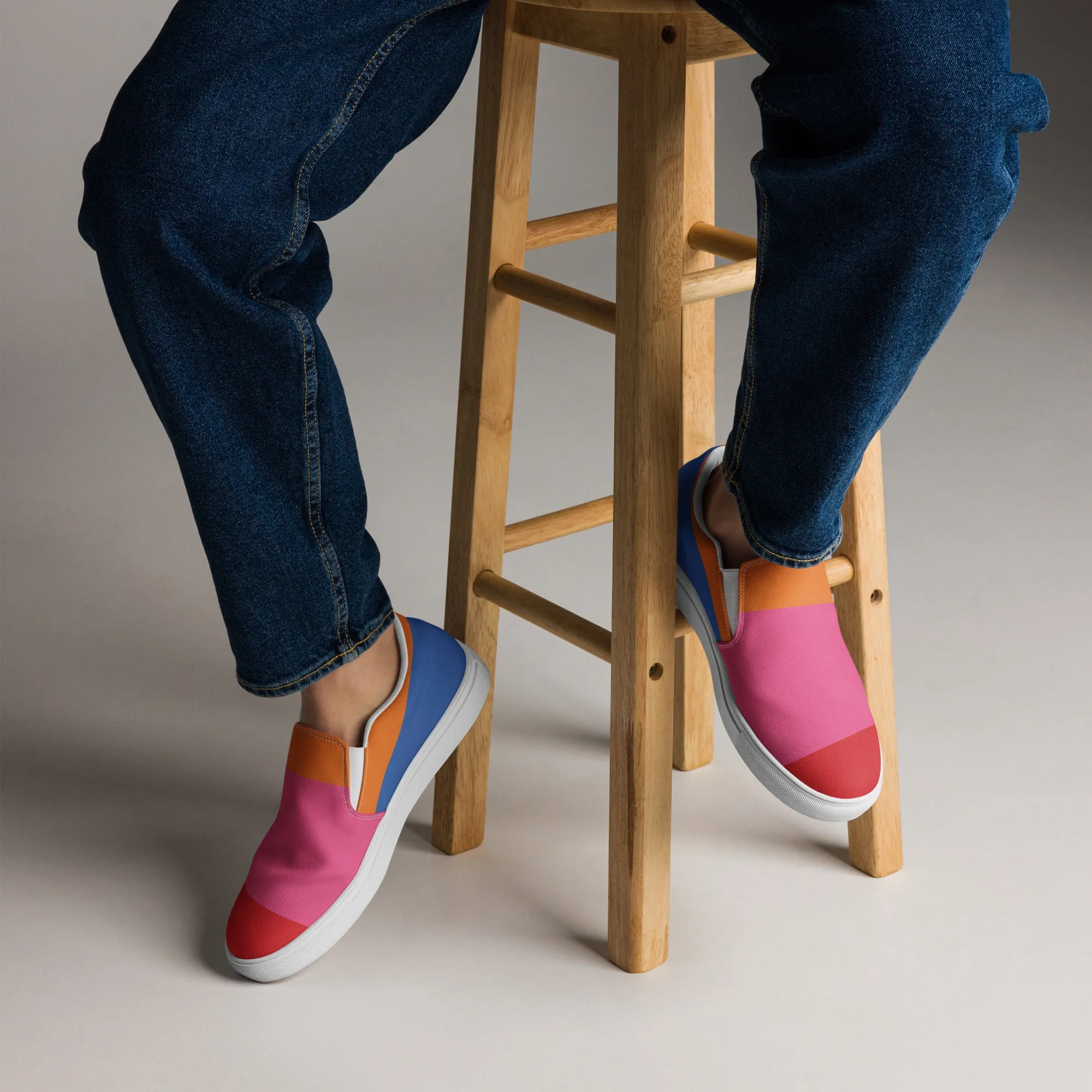COLORFUL Men’s Slip-On Canvas Shoes (80's VIbe)
