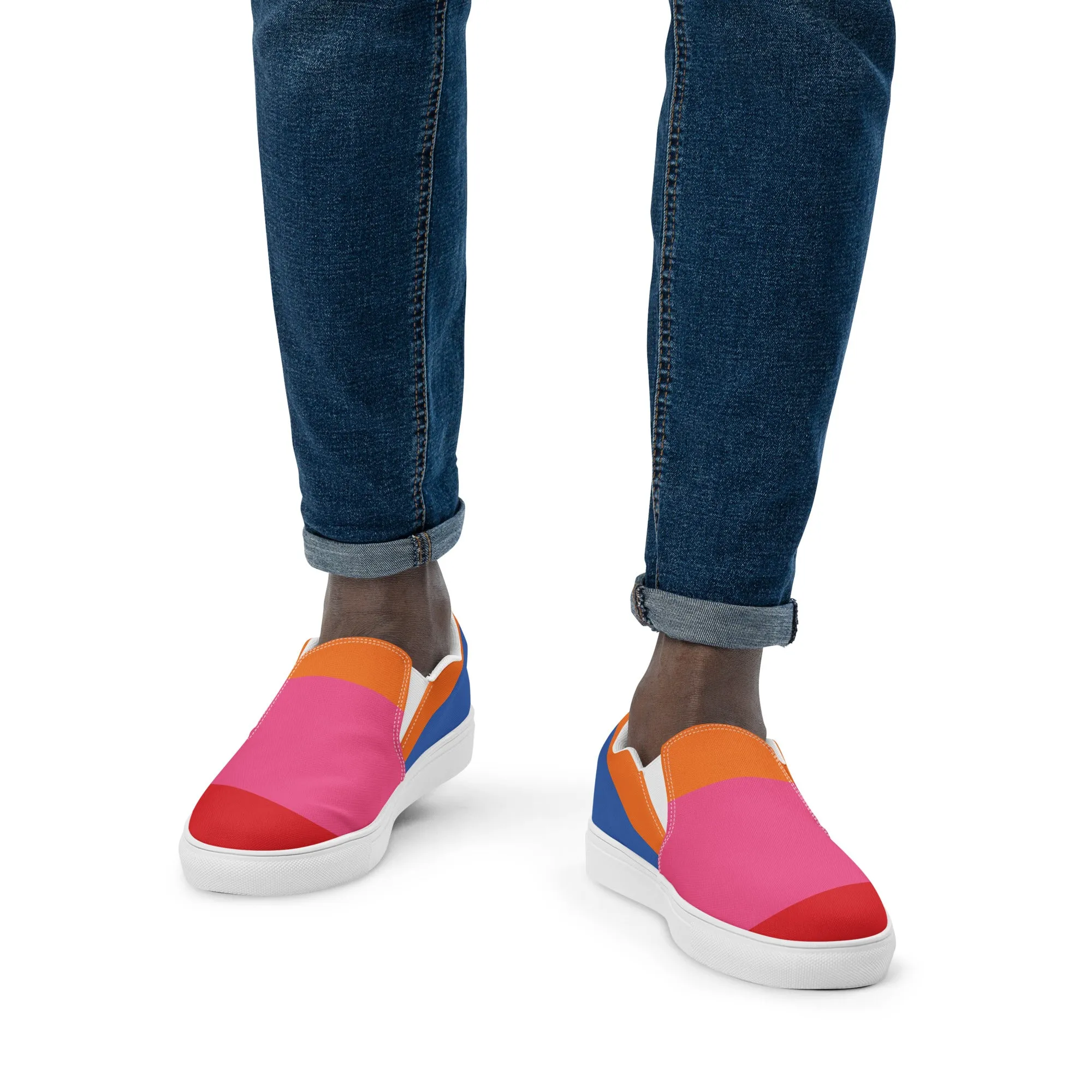 COLORFUL Men’s Slip-On Canvas Shoes (80's VIbe)