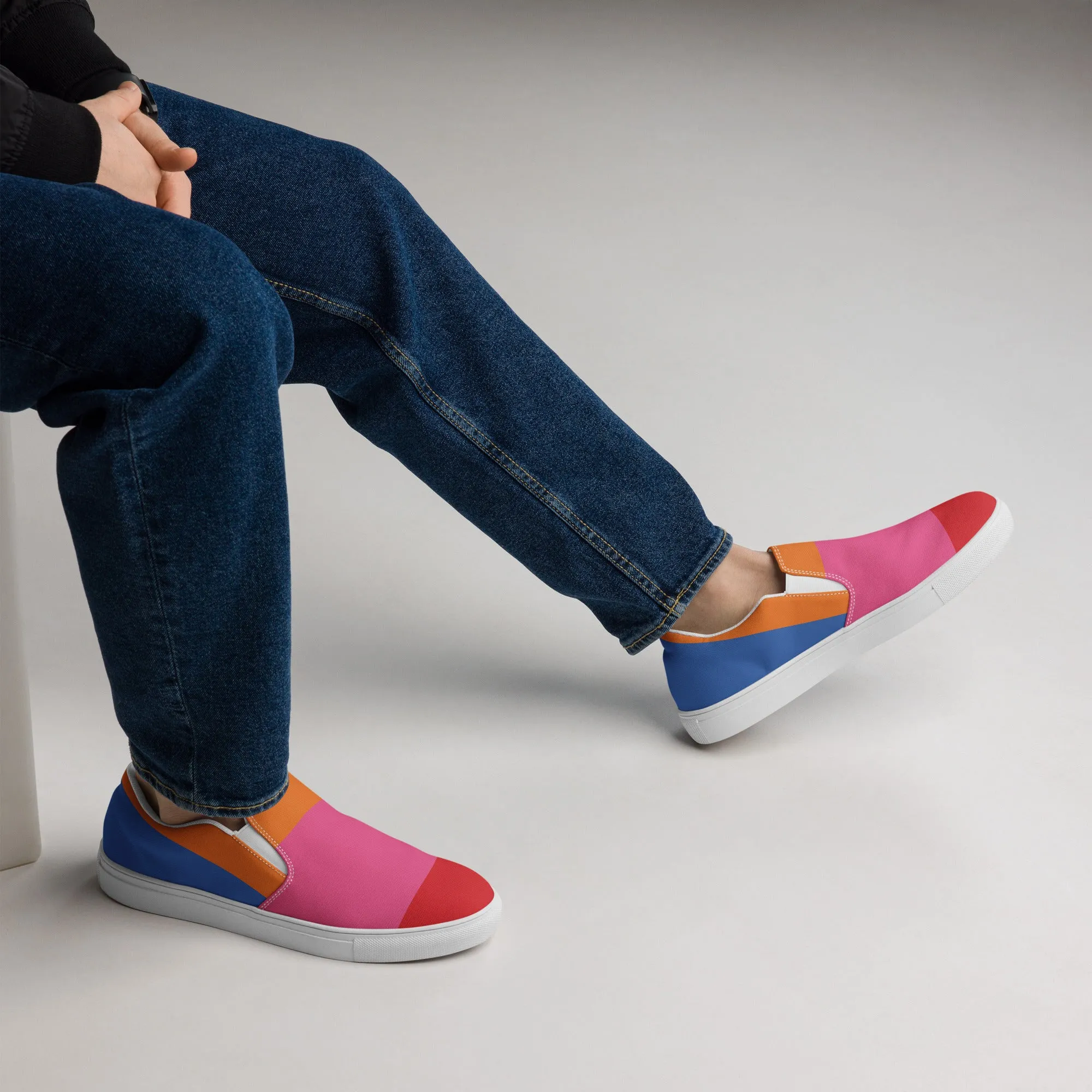 COLORFUL Men’s Slip-On Canvas Shoes (80's VIbe)