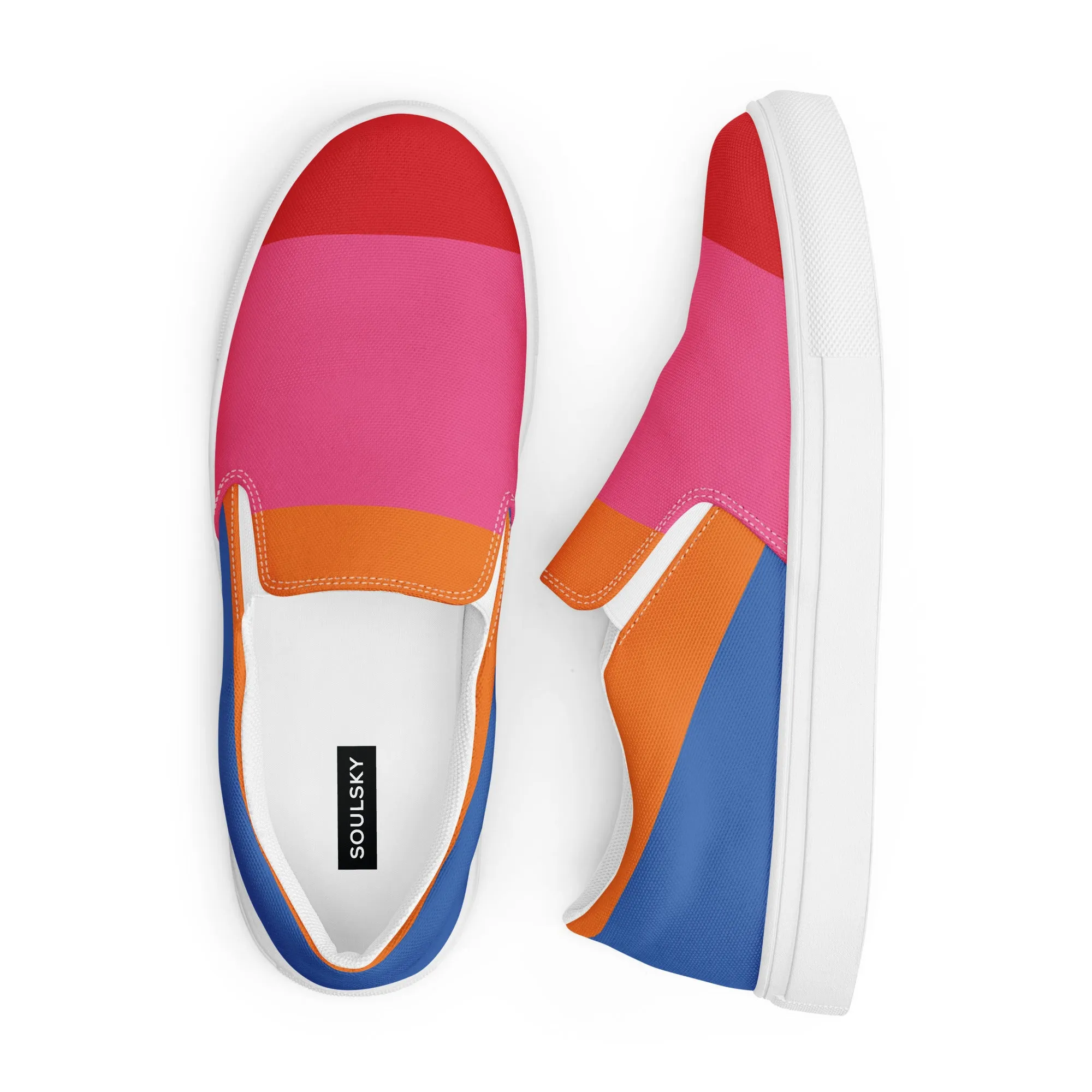COLORFUL Men’s Slip-On Canvas Shoes (80's VIbe)