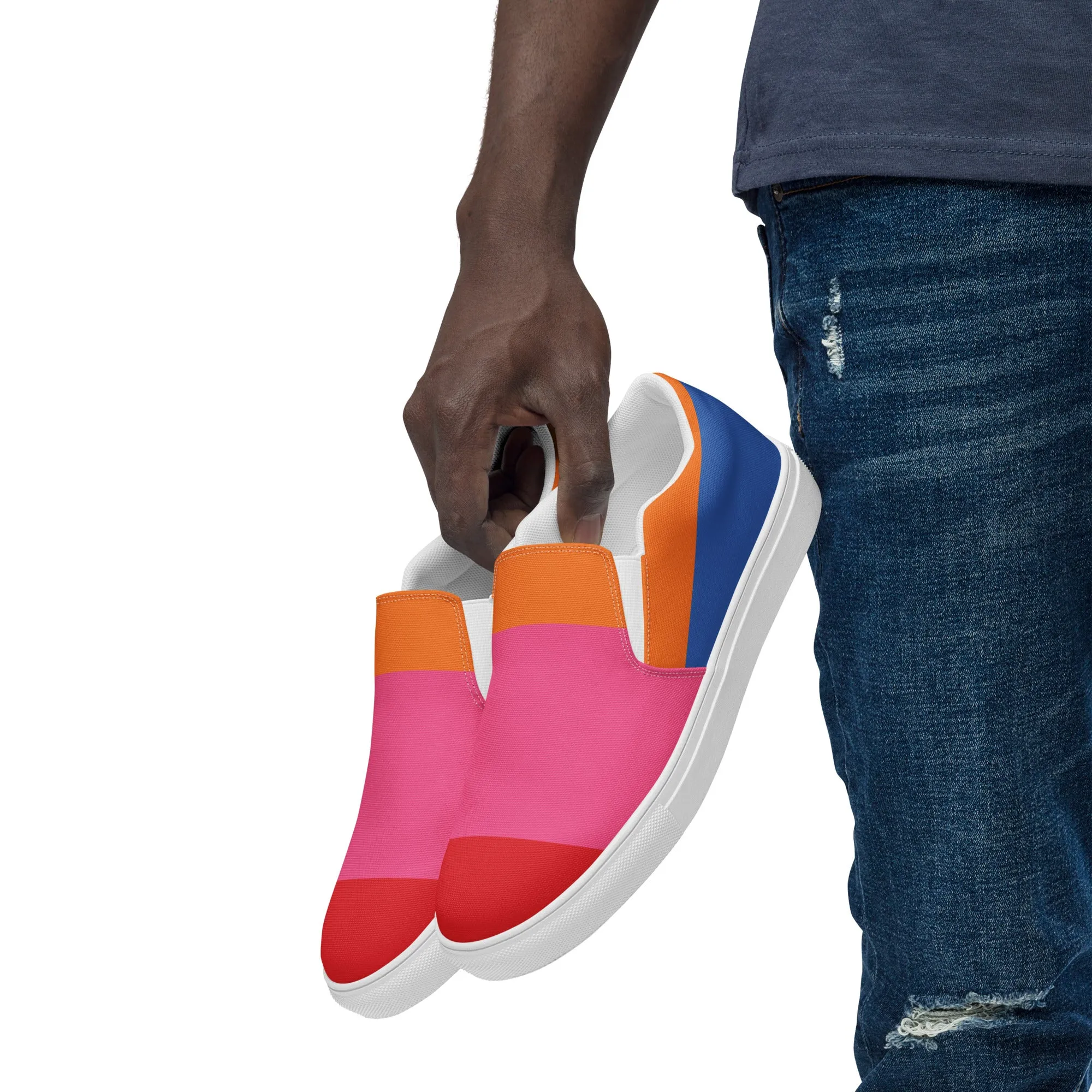 COLORFUL Men’s Slip-On Canvas Shoes (80's VIbe)