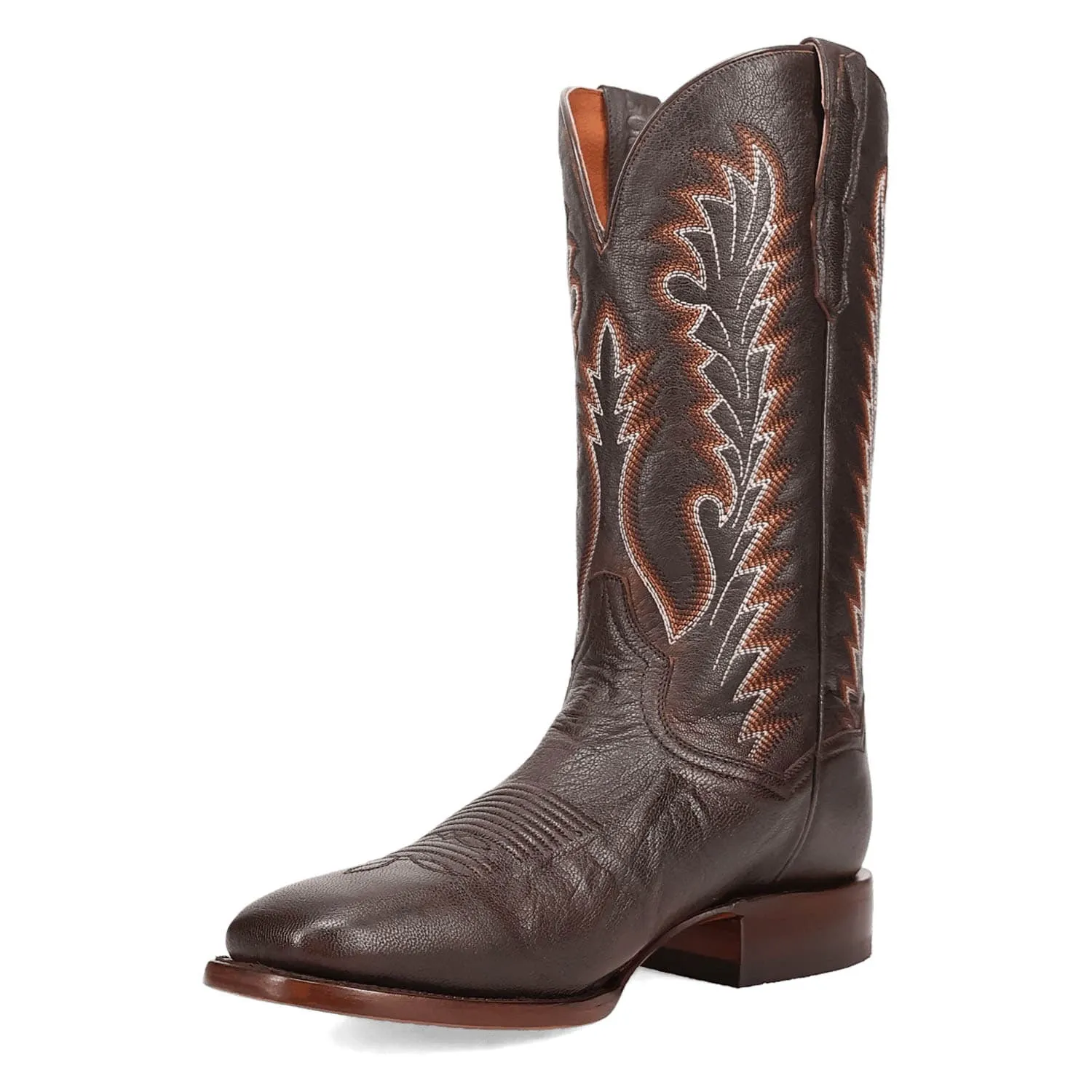 Dan Post Mens Jerry Brown Leather Cowboy Boots