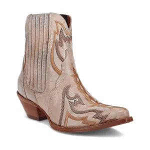 Dan Post Womens Bristolie Bone Leather Ankle Boots 9 M