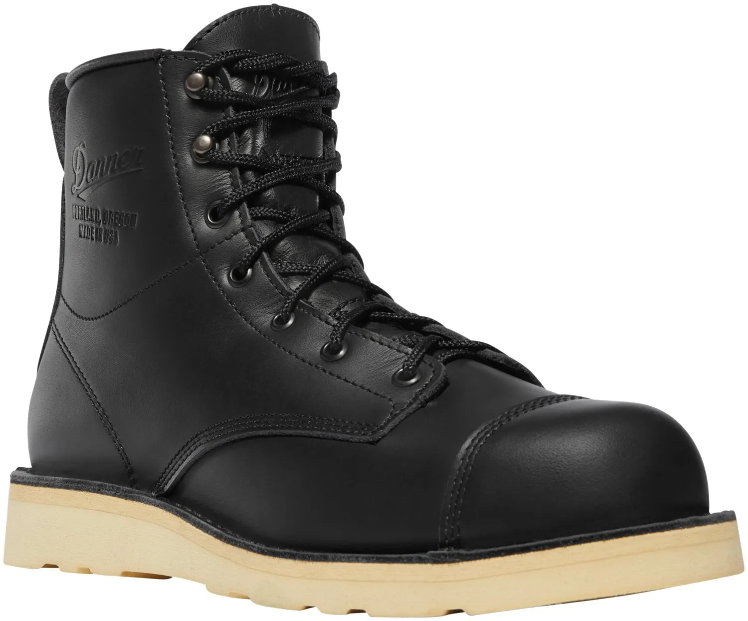 Danner Mens Moto Wedge GTX Black Leather Motorcycle Boots
