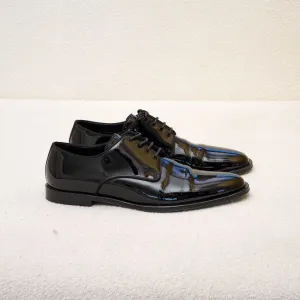 Dolce & Gabbana Derby Black Patent Leather Shoes, UK8.5