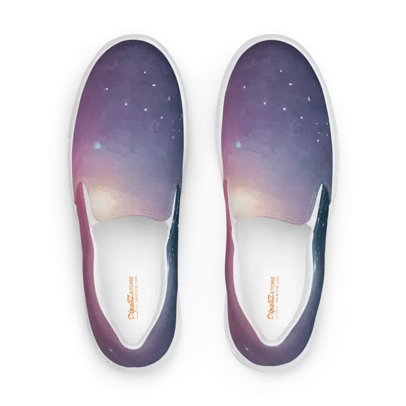 Galaxy Universe Canvas Shoes Women Slip