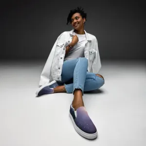 Galaxy Universe Canvas Shoes Women Slip