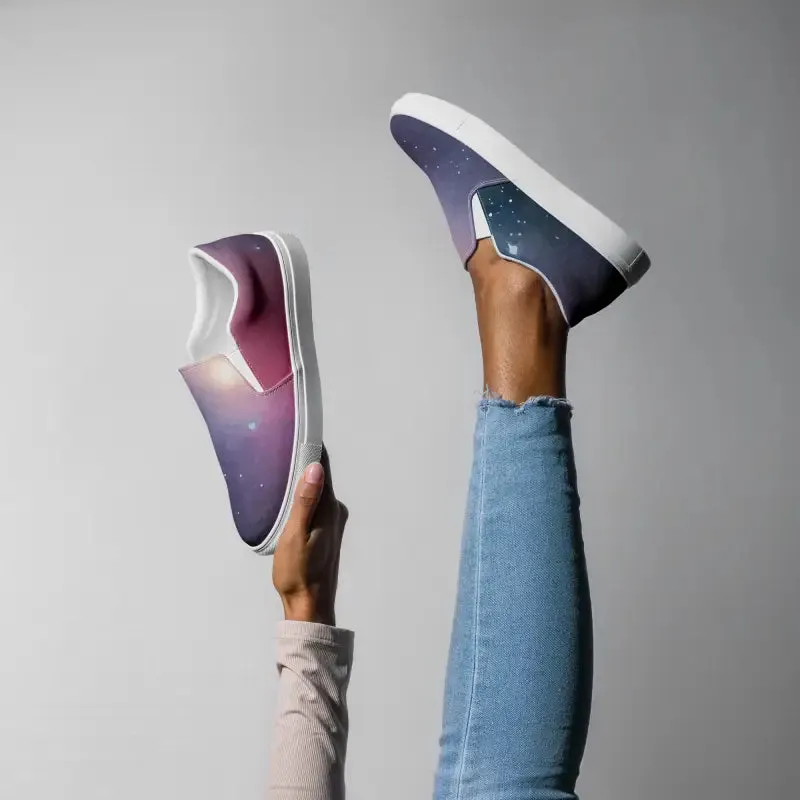 Galaxy Universe Canvas Shoes Women Slip