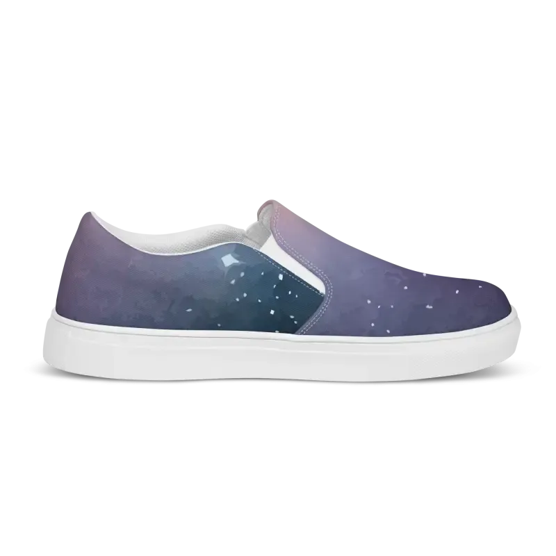 Galaxy Universe Canvas Shoes Women Slip
