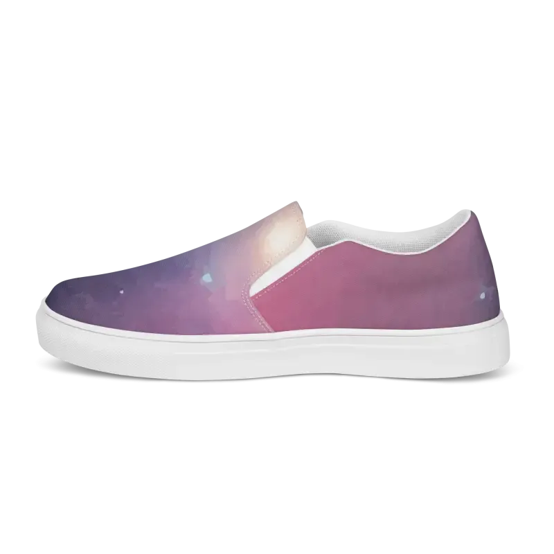 Galaxy Universe Canvas Shoes Women Slip