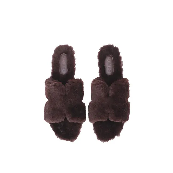 Grace Women's Premium Shearling Fur Slippers