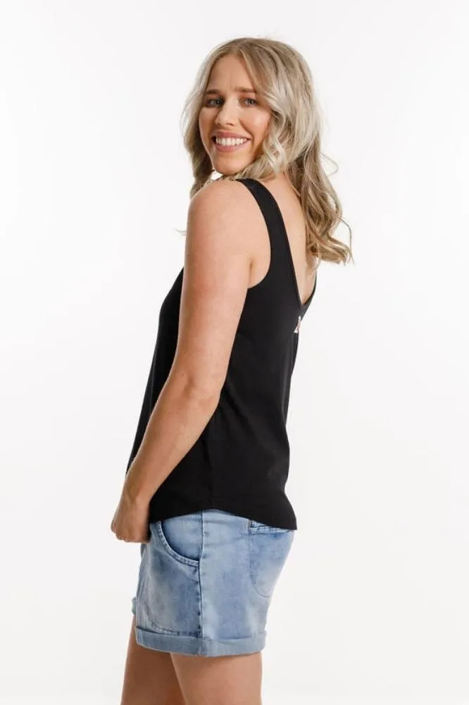 Homelee Frankie Top Black