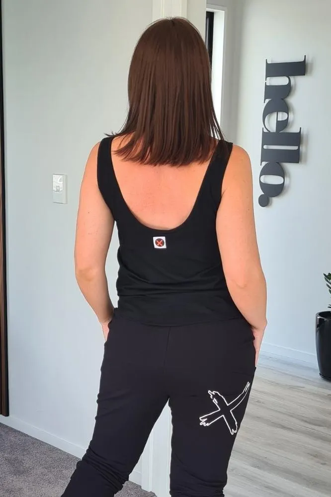 Homelee Frankie Top Black