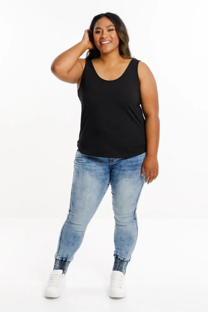 Homelee Frankie Top Black