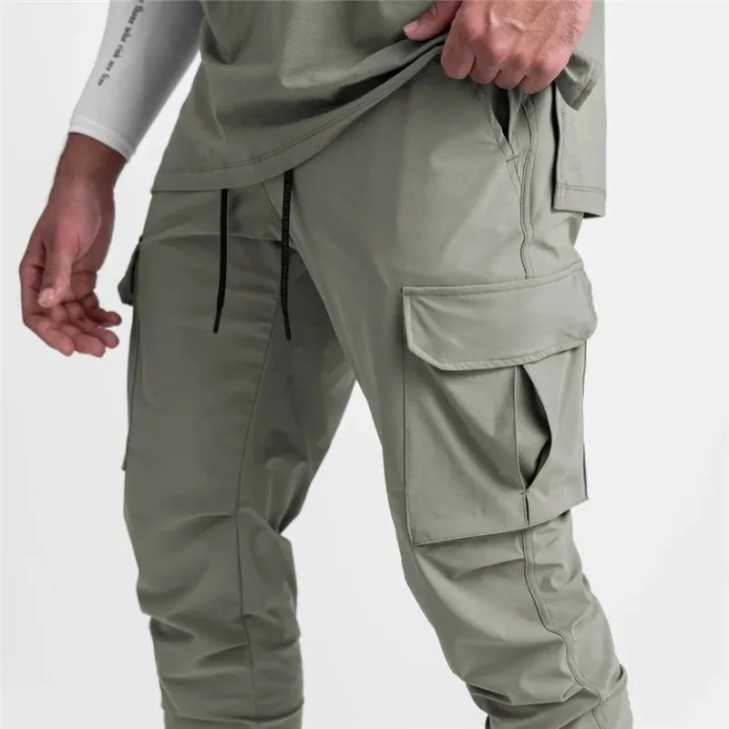 Komfort - Cargo Broek Heren – Stijlvolle Joggingbroek met Grote Zakken, Verstelbare Taille