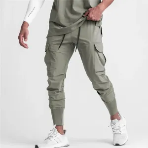 Komfort - Cargo Broek Heren – Stijlvolle Joggingbroek met Grote Zakken, Verstelbare Taille