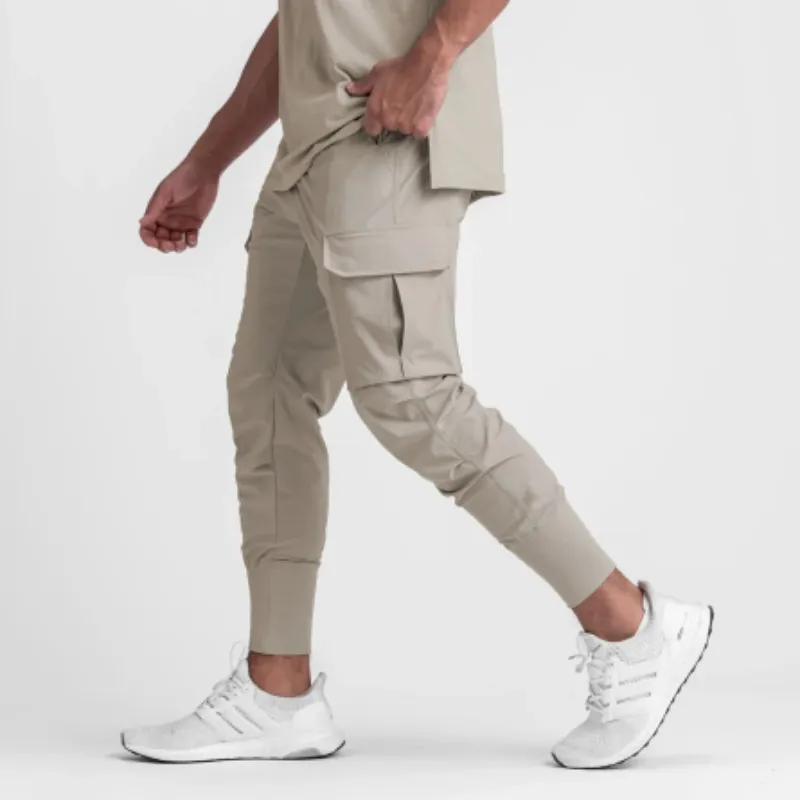 Komfort - Cargo Broek Heren – Stijlvolle Joggingbroek met Grote Zakken, Verstelbare Taille