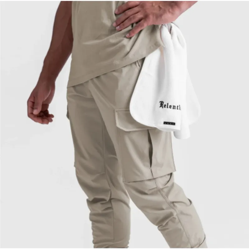 Komfort - Cargo Broek Heren – Stijlvolle Joggingbroek met Grote Zakken, Verstelbare Taille