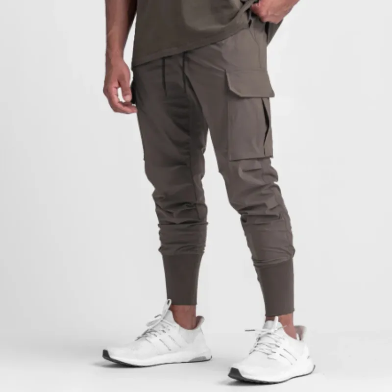 Komfort - Cargo Broek Heren – Stijlvolle Joggingbroek met Grote Zakken, Verstelbare Taille