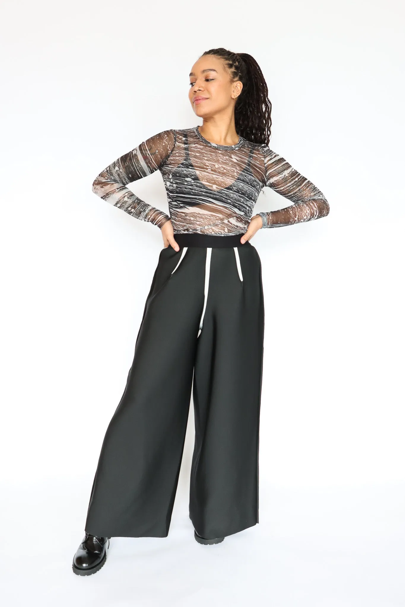 maria calderara Neoprene Super Wide Pants