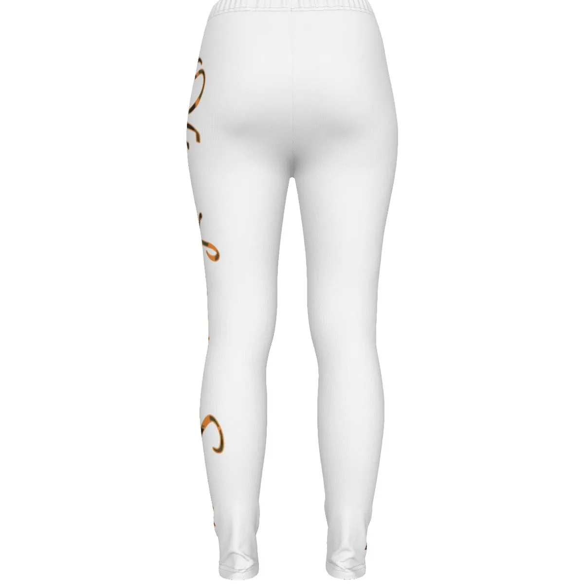 Officially Sexy Orange Army Camouflage Women's Black Ripped Leggings #1